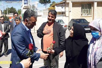 حضور مدیرکل اداره ورزش و جوانان استان کرمانشاه به مناسبت روز معلم در دبستان شادروان مصطفی منصوبی