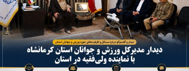 دیدار مدیرکل ورزش و جوانان استان کرمانشاه با نماینده ولی‌فقیه در استان